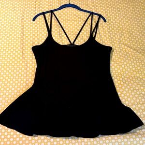 Strappy Peplum Tank
